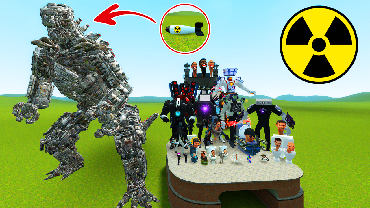 Création gameplay (Godzilla Vs Skibidi Toilets) + Miniature